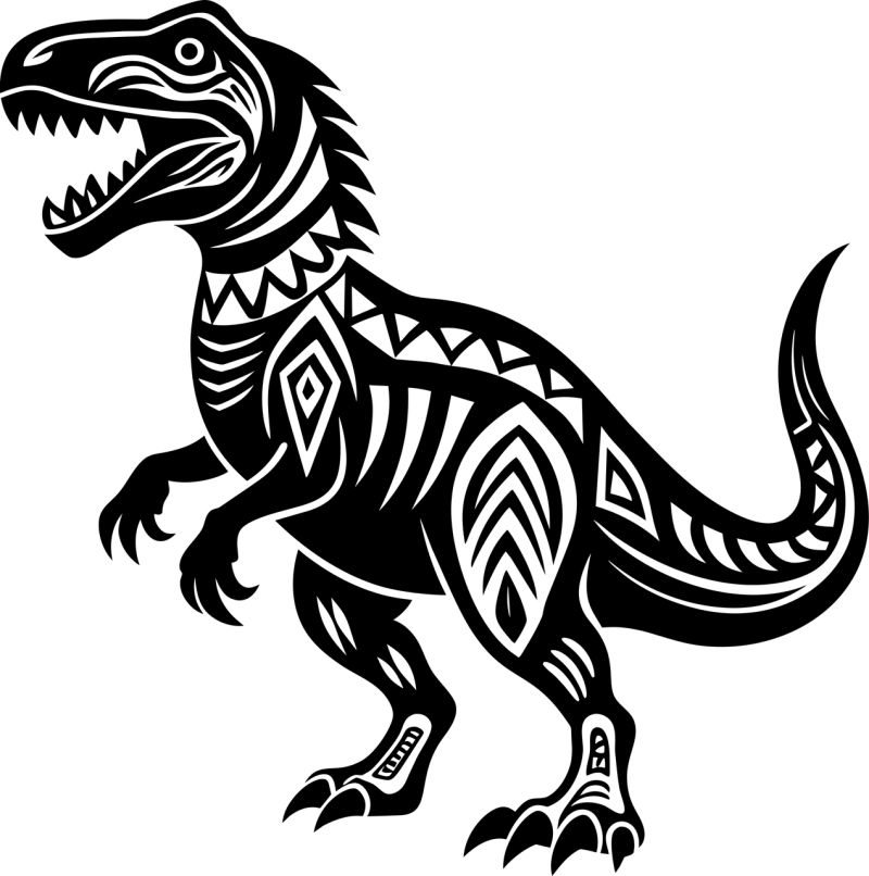 Ai generated Tyrannosaurus rex Dinosaur Stickdatei – Kinder