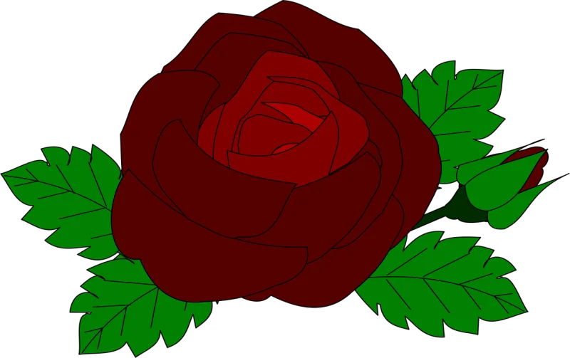 Rose Red Flower background Stickdatei – Blumen