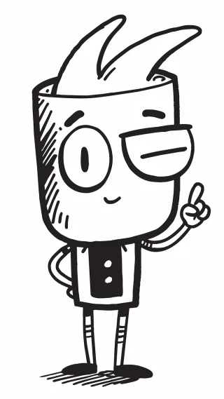 Ai generated Drink Character Stickdatei