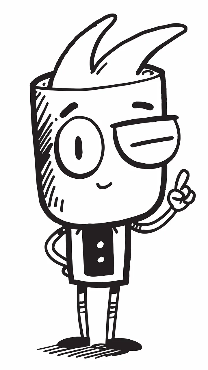 Ai generated Drink Character Stickdatei – Essen & Trinken