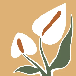 Lily Flower Poster Stickdatei
