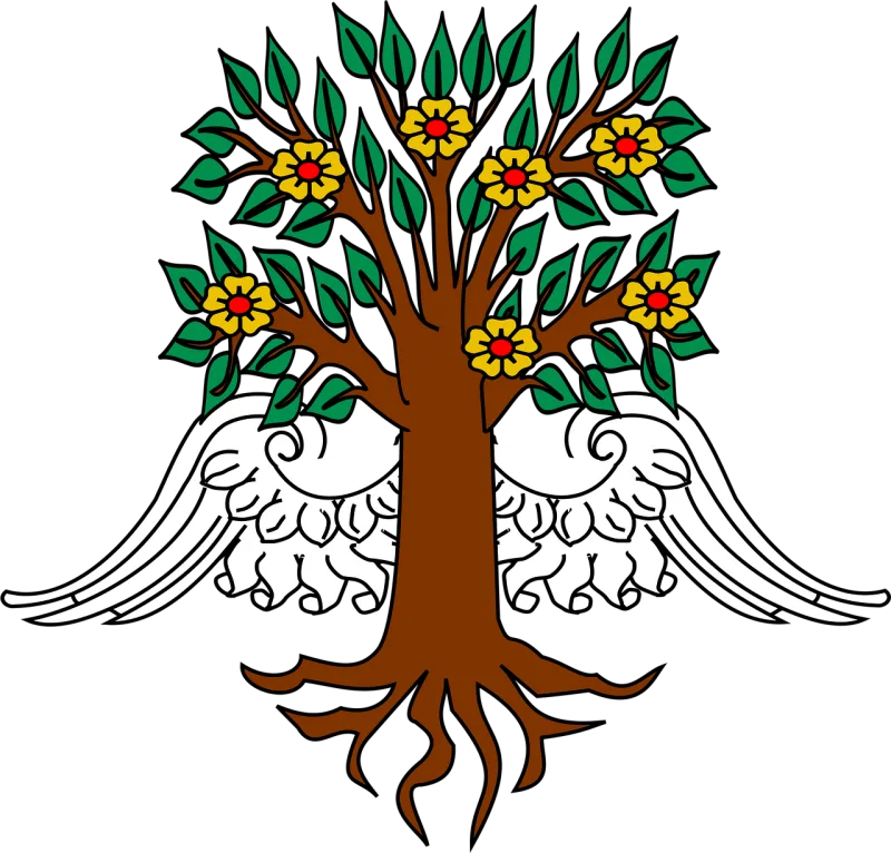 Tree Nature Wings Stickdatei – Natur