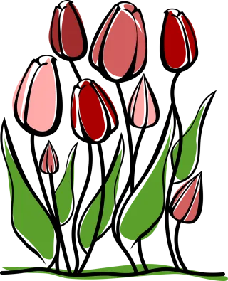 Tulips Flower wallpaper Flowers Stickdatei