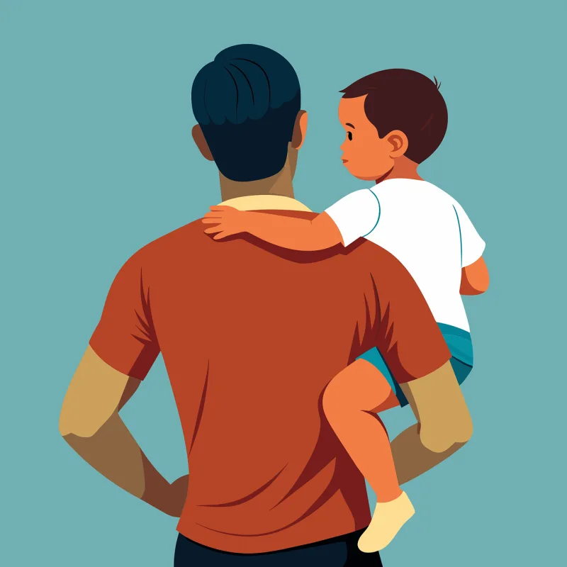Father Family Baby Stickdatei – Herzen & Liebe