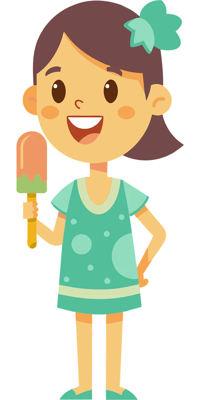 Ai generated Girl Nature Stickdatei – Essen & Trinken