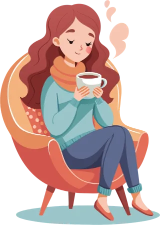 Woman Cocoa Coffee Stickdatei