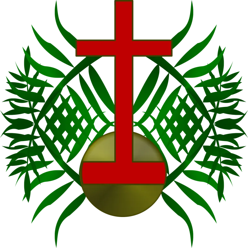 Palm Sunday Logo Stickdatei – Natur