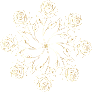 Rose Flower Mandala Stickdatei – Blumen