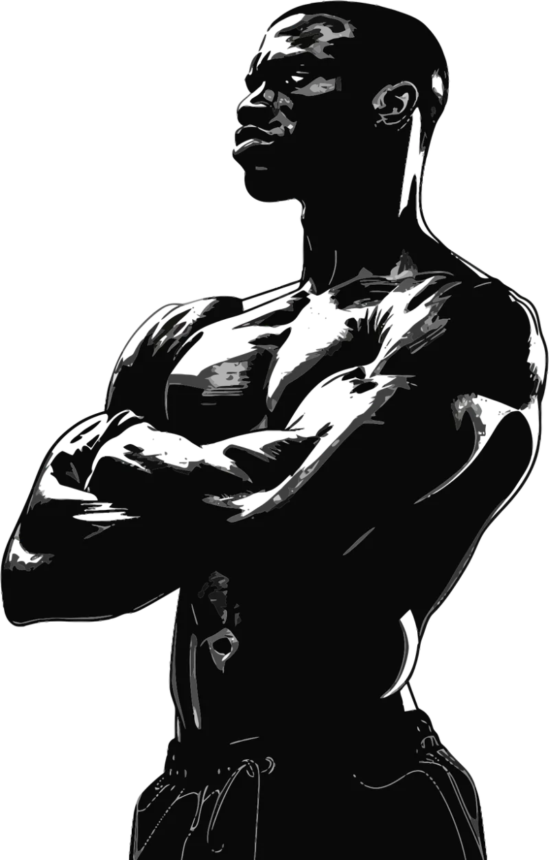 Boxing Fighter Pose Stickdatei – Sport