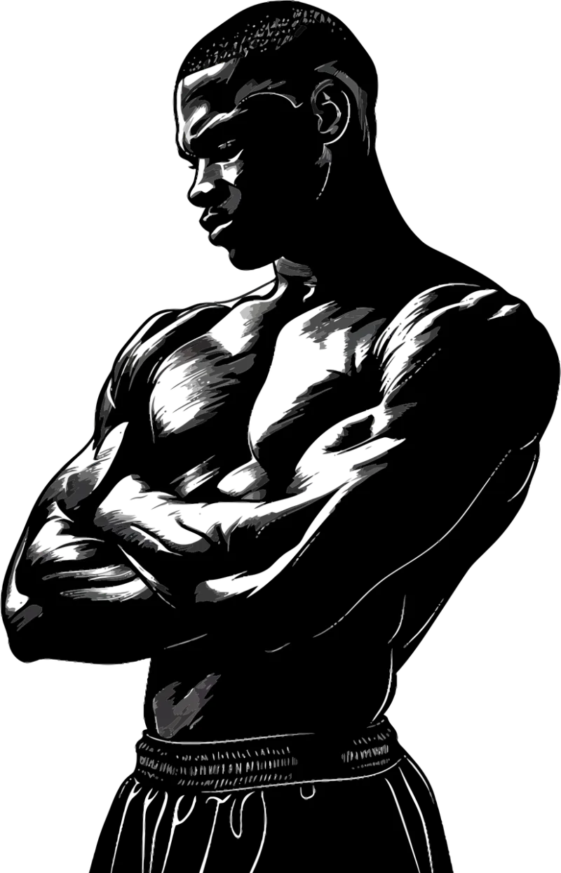 Boxing Fighter Pose Stickdatei – Sport