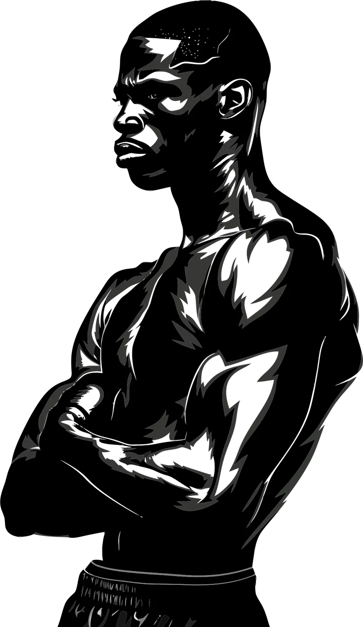 Boxing Fighter Pose Stickdatei – Sport