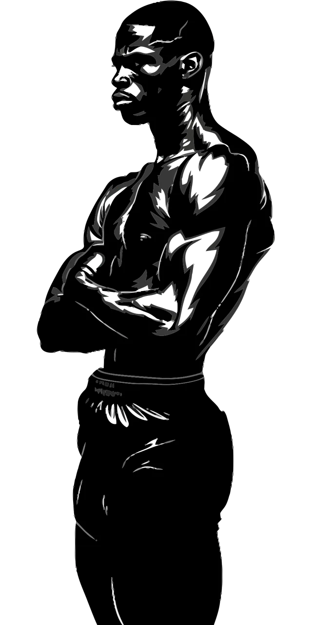 Boxing Fighter Pose Stickdatei – Sport