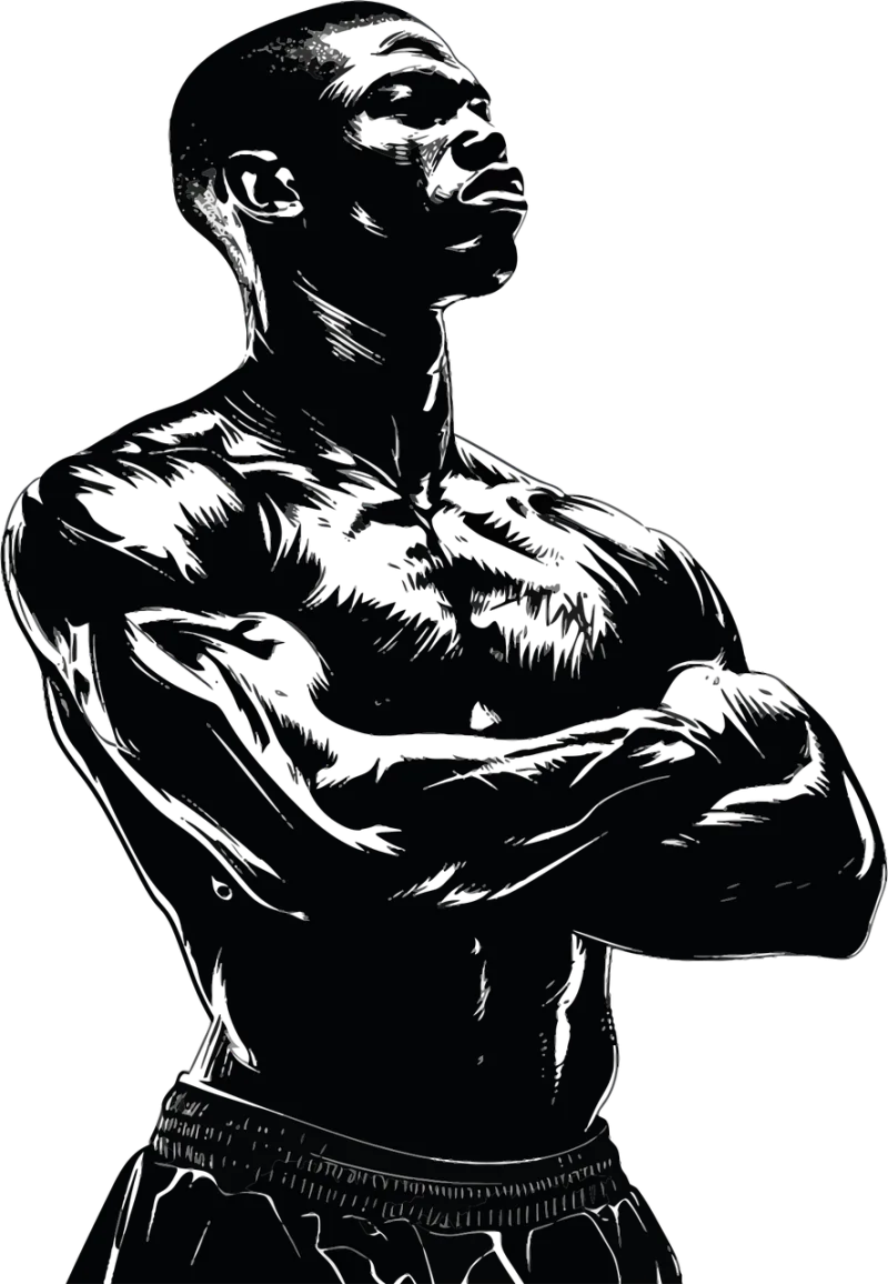 Boxing Fighter Pose Stickdatei – Sport