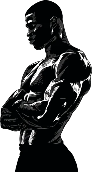 Boxing Fighter Pose Stickdatei