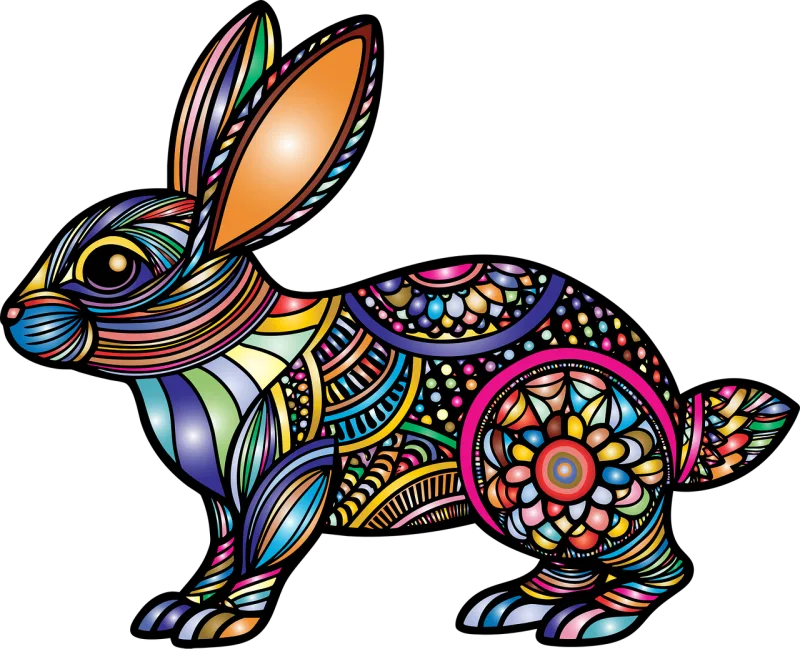 Bunny Rabbit Animal Stickdatei – Tiere