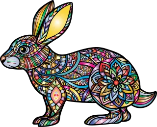 Bunny Rabbit Animal Stickdatei – Tiere