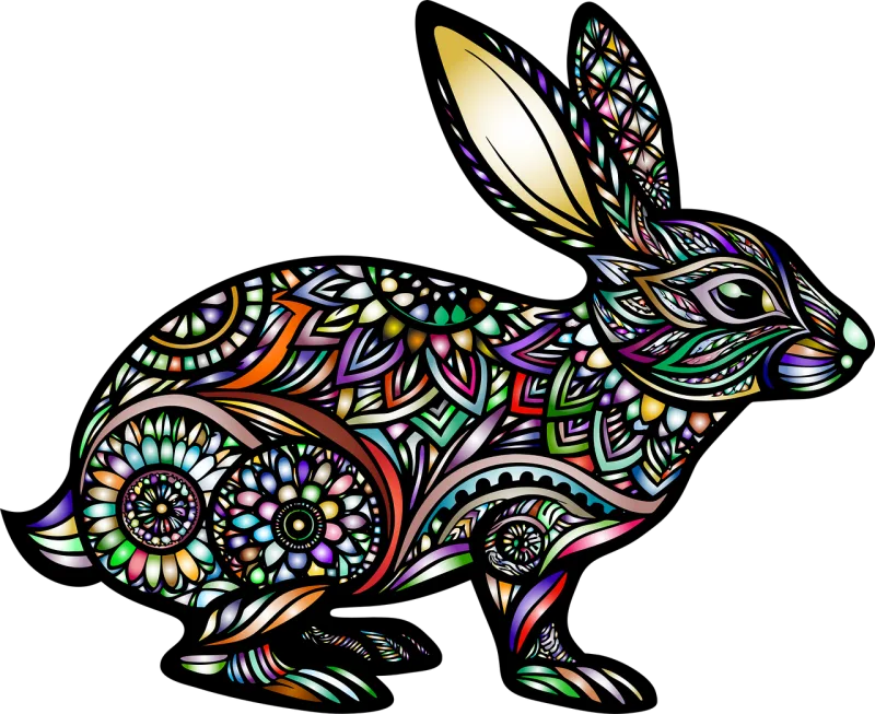 Bunny Rabbit Animal Stickdatei – Tiere