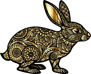 Bunny Flower wallpaper Flower background Stickdatei – Tiere