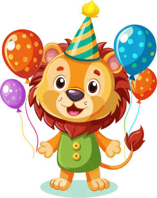 Ai generated Lion Nature Stickdatei – Kinder