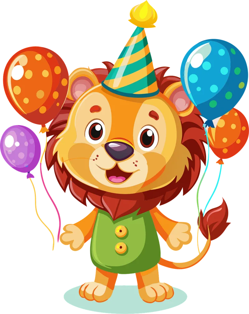 Ai generated Lion Nature Stickdatei – Kinder
