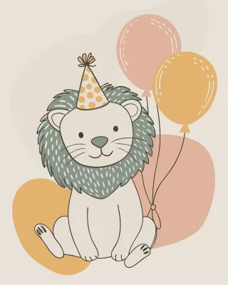 Lion Art Holiday Stickdatei – Kinder