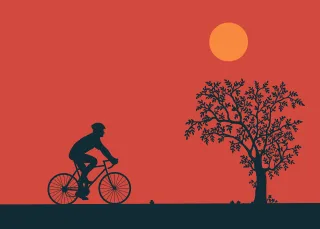 Cycling Bicycle Hill Stickdatei