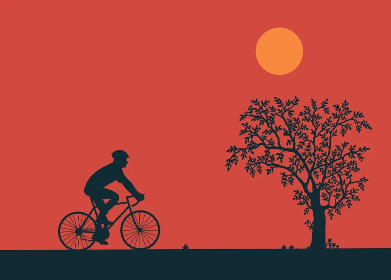 Cycling Bicycle Hill Stickdatei – Sport