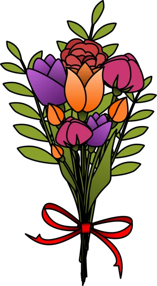 Bouquet Flowers Floral composition Stickdatei
