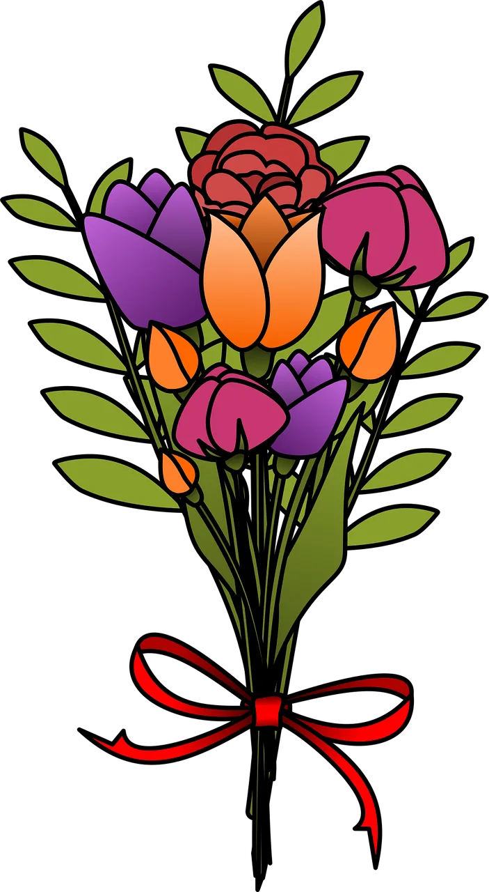 Bouquet Flowers Floral composition Stickdatei – Blumen