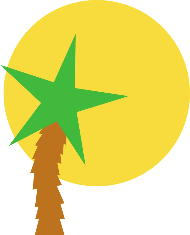 Sun Nature Star Stickdatei – Natur