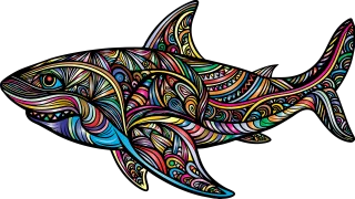 Shark Animal Predator Stickdatei