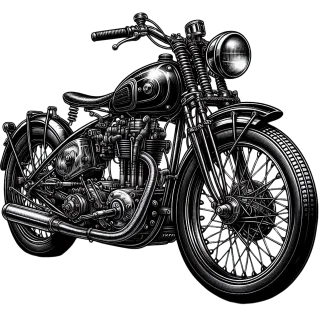 Ai generated Motorcycle Bike Stickdatei