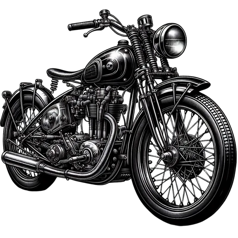 Ai generated Motorcycle Bike Stickdatei – Fahrzeuge