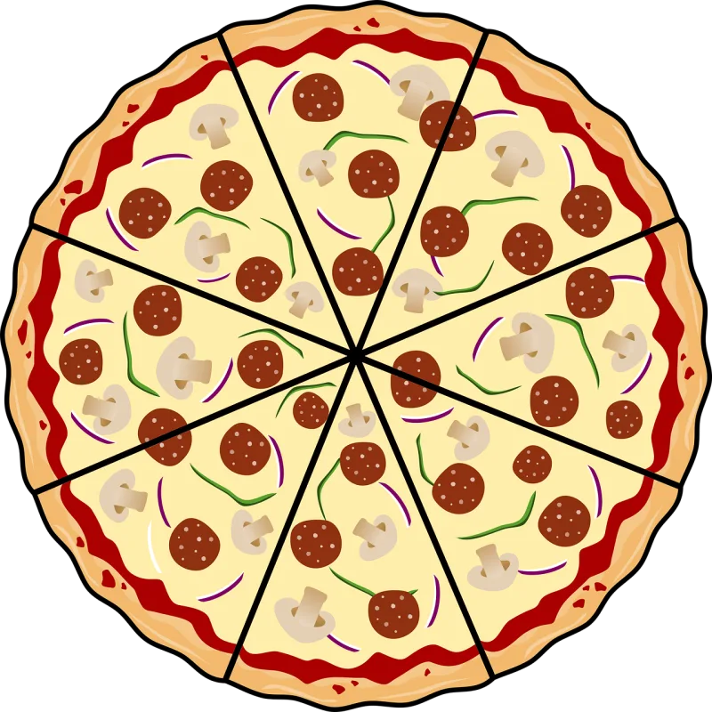 Pizza Food Slice Stickdatei – Essen & Trinken