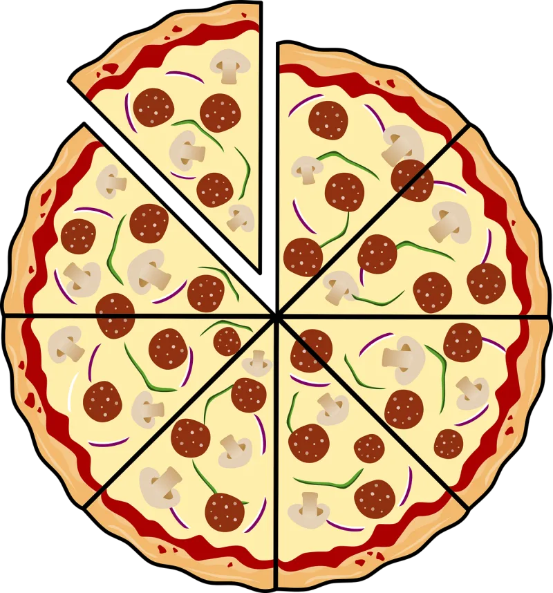Pizza Food Slice Stickdatei – Essen & Trinken