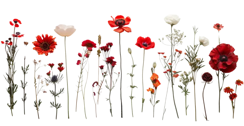 Mix flower Vector artwork Floral design Stickdatei – Blumen