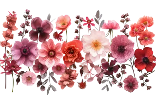 Mix flower Vector artwork Floral design Stickdatei