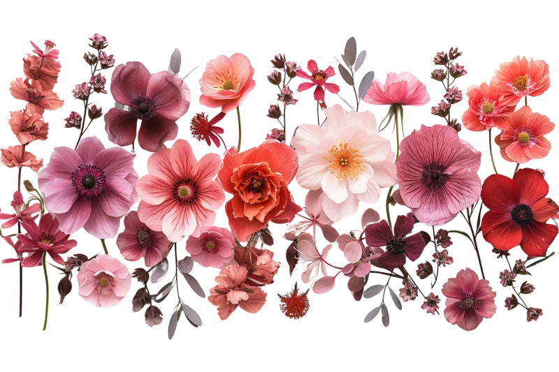 Mix flower Vector artwork Floral design Stickdatei – Blumen