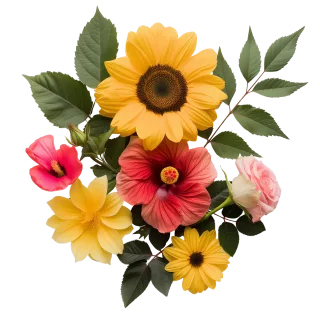 Mix flower Vector artwork Floral design Stickdatei