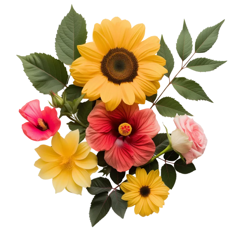 Mix flower Vector artwork Floral design Stickdatei – Blumen