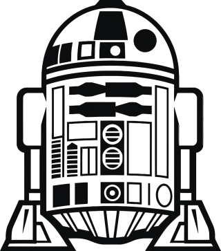 Ai generated Robot R2d2 Stickdatei