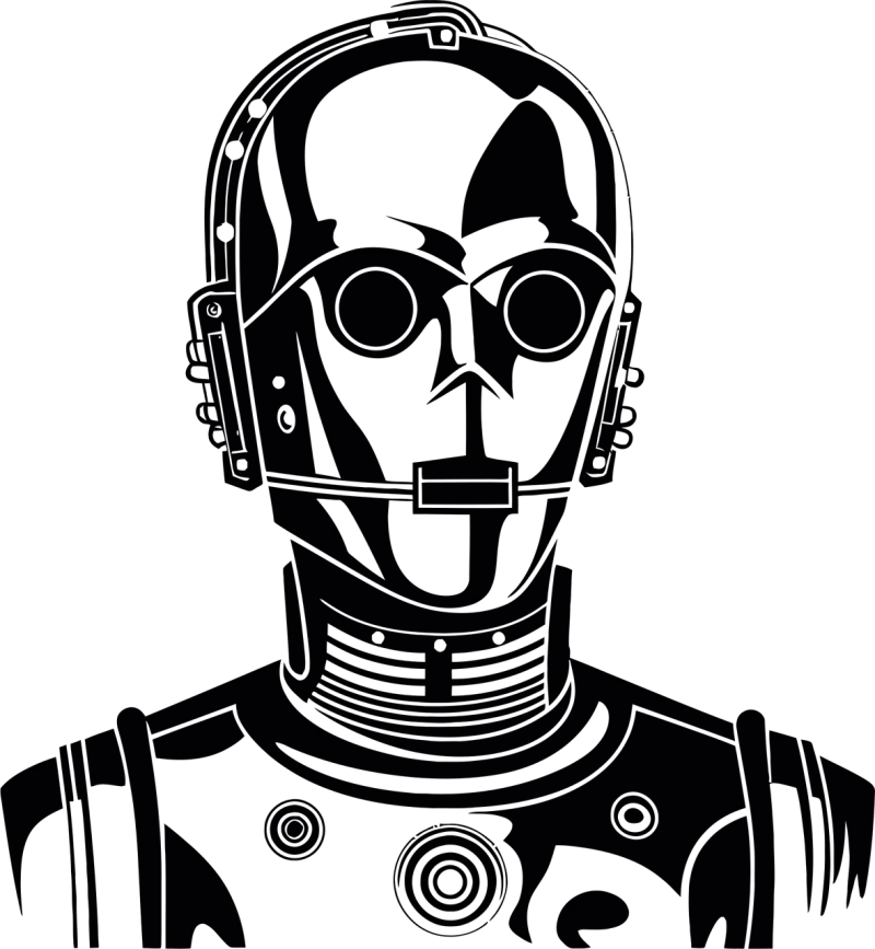 Ai generated Alien Robot Stickdatei – Kinder