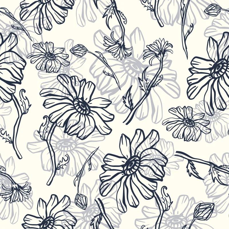 Flowers Pattern Seamless Stickdatei – Blumen