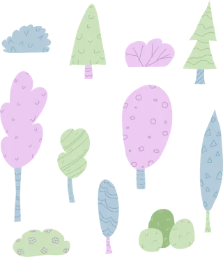 Nature Drawing Art Stickdatei