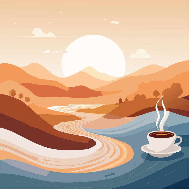 Ai generated Coffee Caffeine Stickdatei – Essen & Trinken