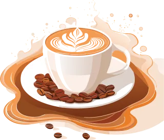Ai generated Coffee Caffeine Stickdatei – Essen & Trinken