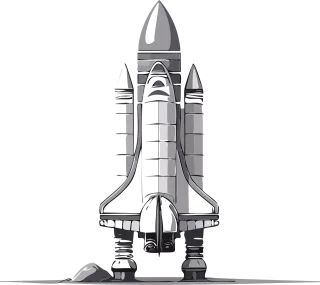 Ai generated Rocket Galaxy Stickdatei
