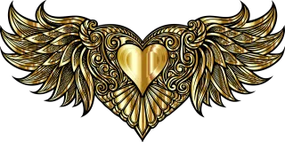 Heart Love Wings Stickdatei – Herzen & Liebe