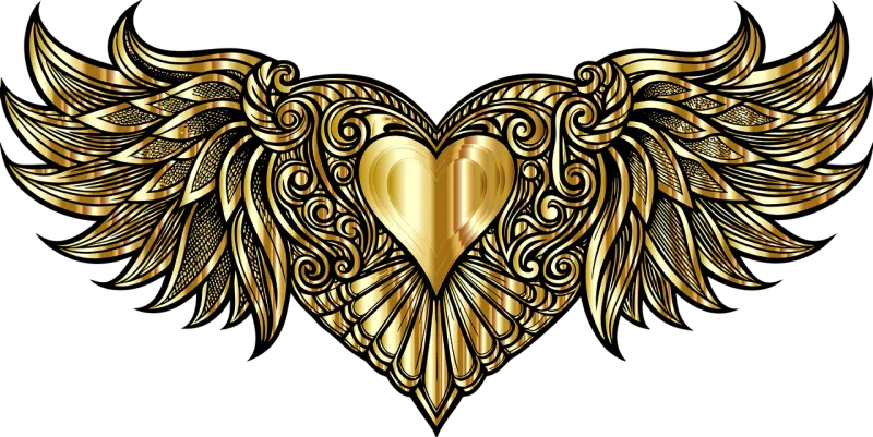 Heart Love Wings Stickdatei – Herzen & Liebe