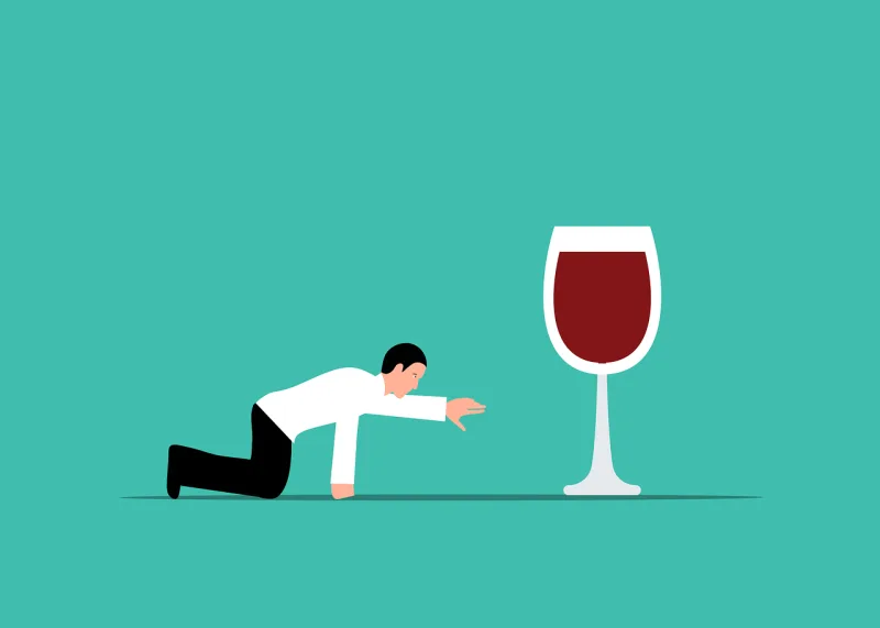 Alcohol Wine Addiction Stickdatei – Essen & Trinken